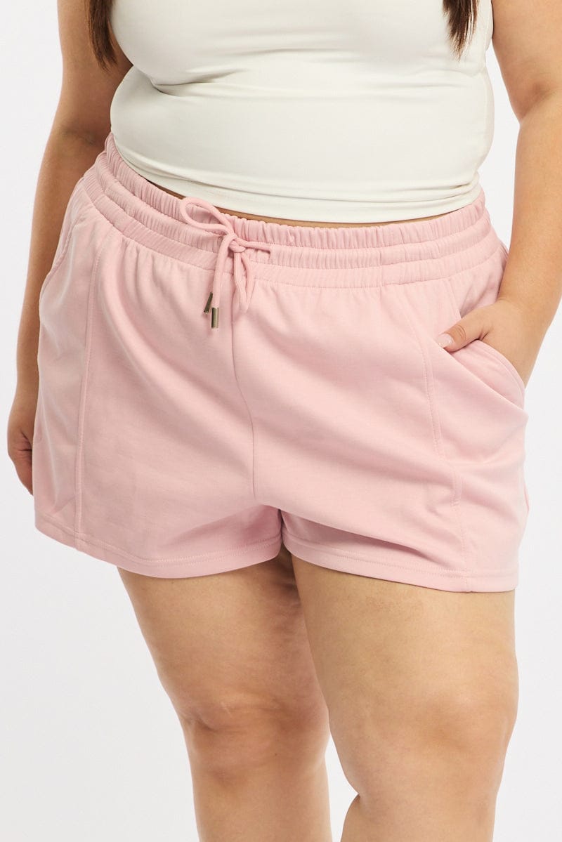 Pink Track Shorts for YouandAll Fashion