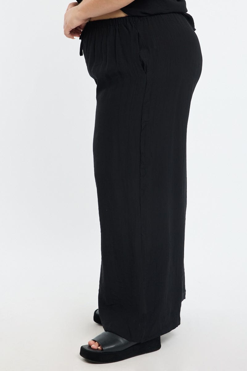 Black Pants Elastic Waist for YouandAll Fashion