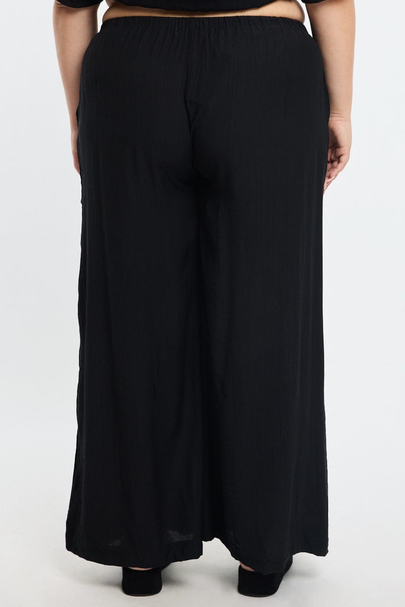 Black Pants Elastic Waist for YouandAll Fashion