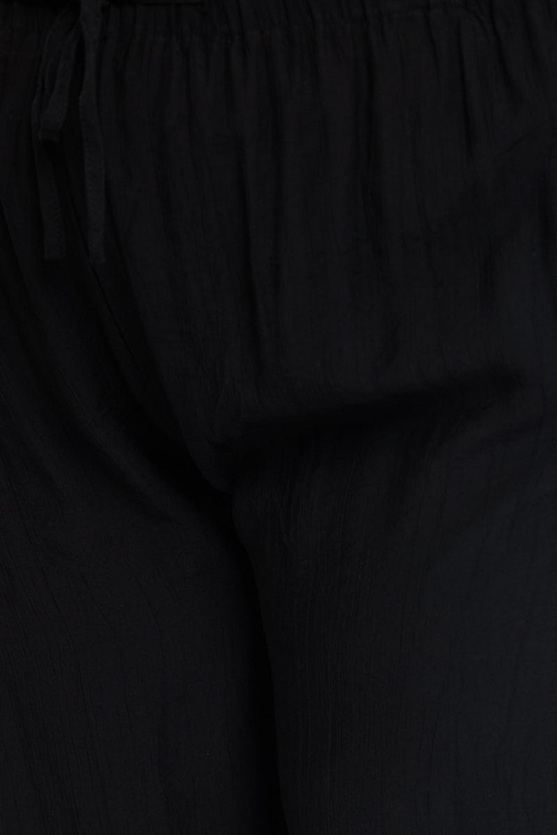Black Pants Elastic Waist for YouandAll Fashion