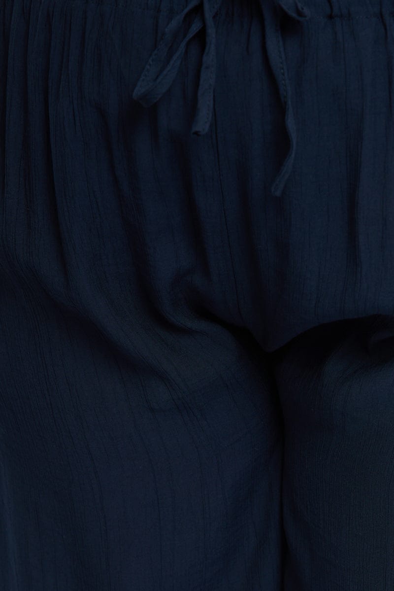 Blue Pants Elastic Waist for YouandAll Fashion