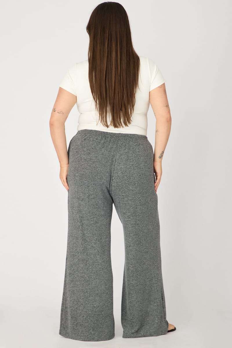 Grey Soft Touch Wide Leg Pants for YouandAll Fashion