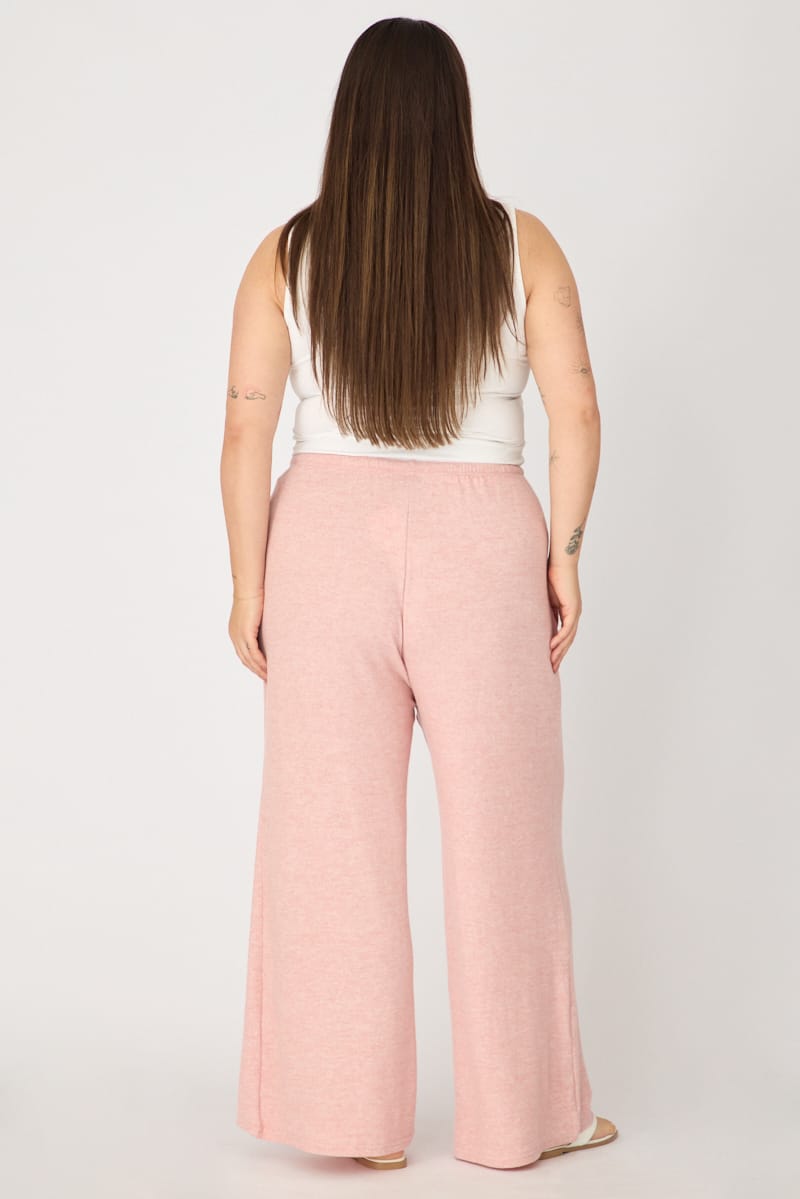 Pink Soft Touch Wide Leg Pants for YouandAll Fashion