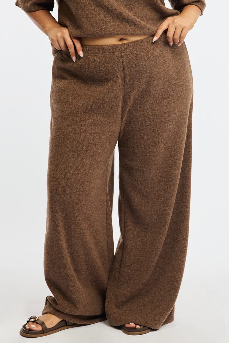 Brown Wide Leg Pants for YouandAll Fashion