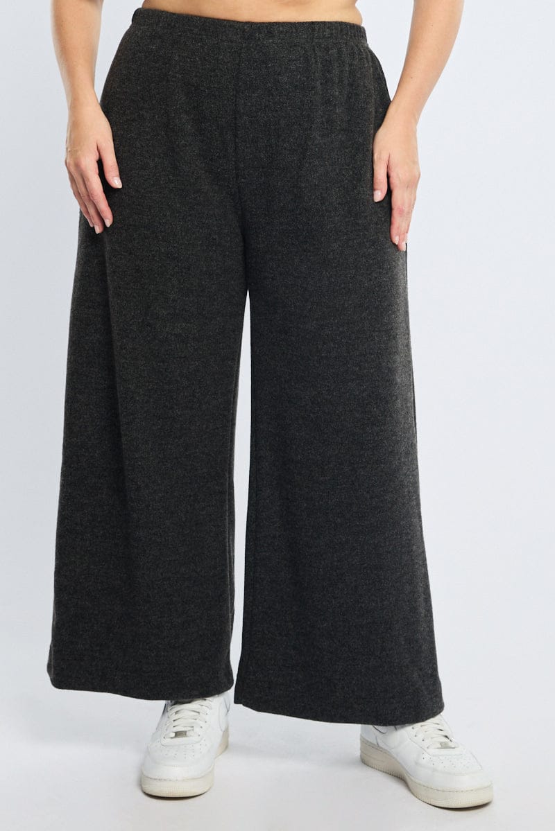 Grey Wide Leg Pants for YouandAll Fashion