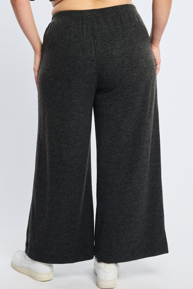 Grey Wide Leg Pants for YouandAll Fashion