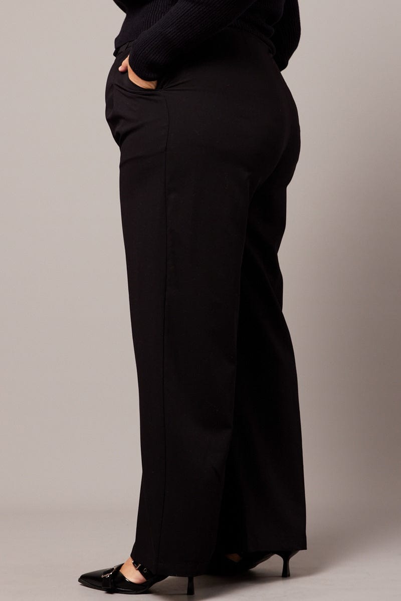Black Wide Leg Pants High Waist for YouandAll Fashion