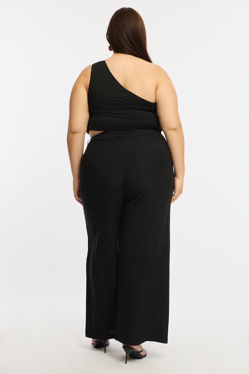 Black Work Pants Pleats for YouandAll Fashion