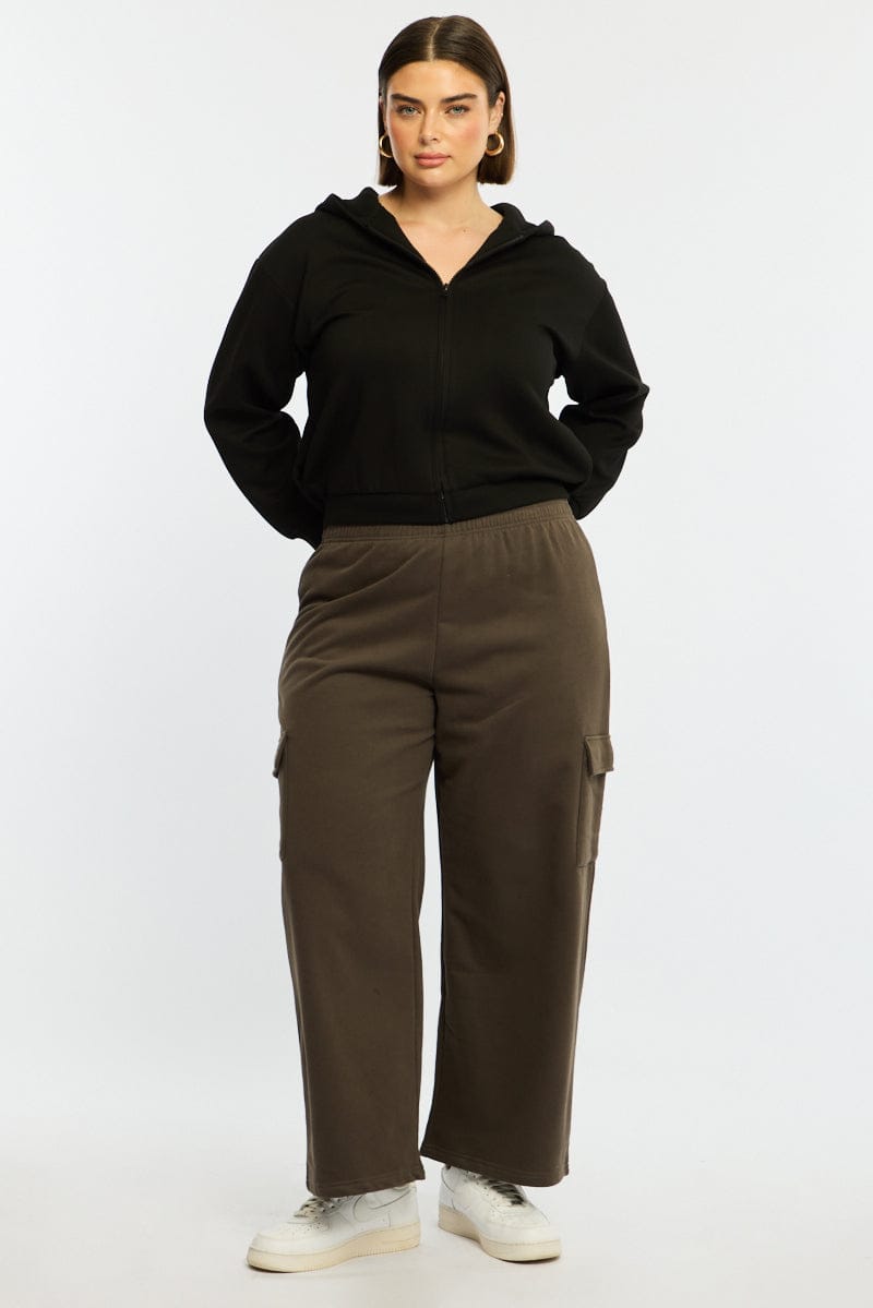 Grey Cargo Track Pants Long for YouandAll Fashion
