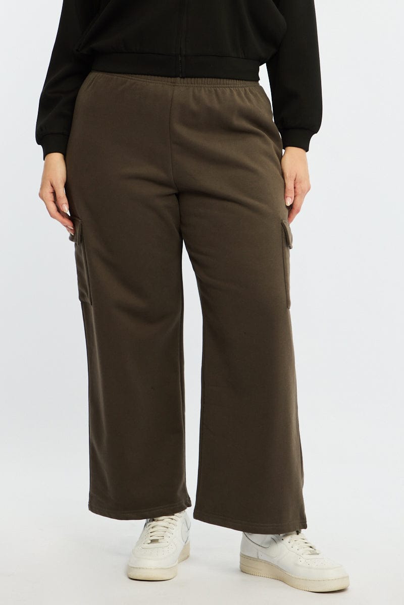 Grey Cargo Track Pants Long for YouandAll Fashion
