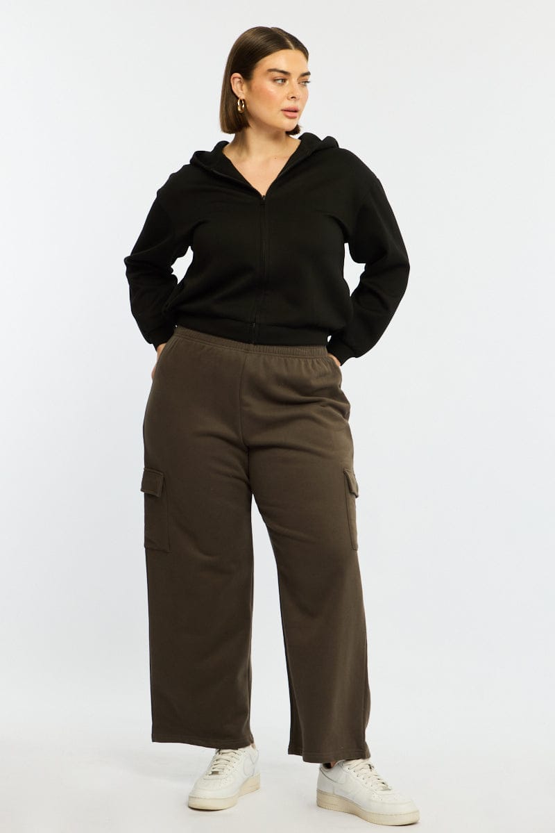 Grey Cargo Track Pants Long for YouandAll Fashion