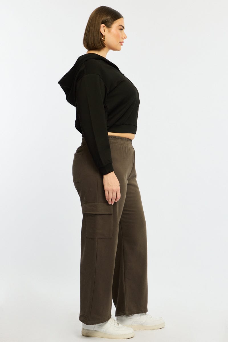 Grey Cargo Track Pants Long for YouandAll Fashion