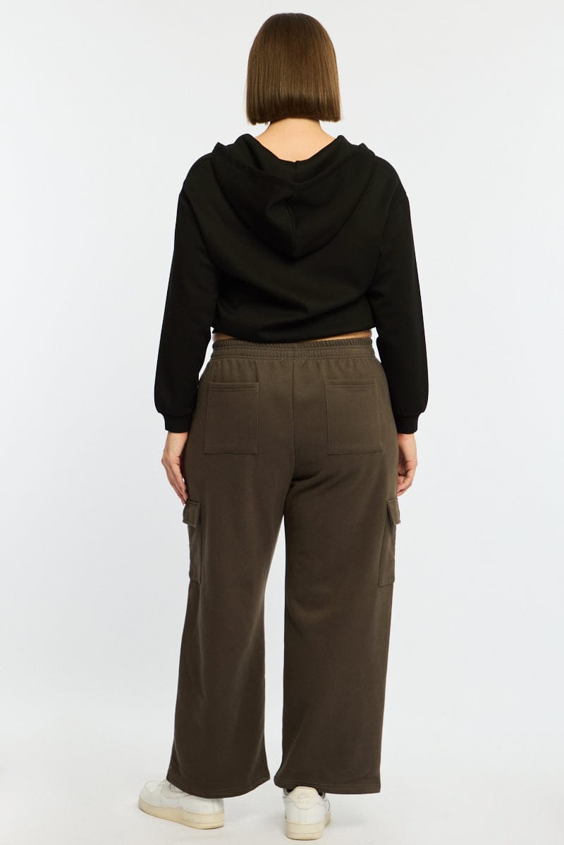 Grey Cargo Track Pants Long for YouandAll Fashion