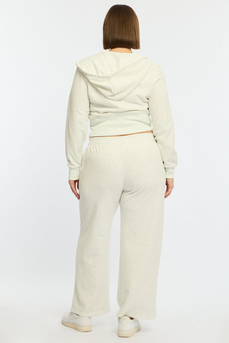 Grey Track Pants Wide Leg for YouandAll Fashion