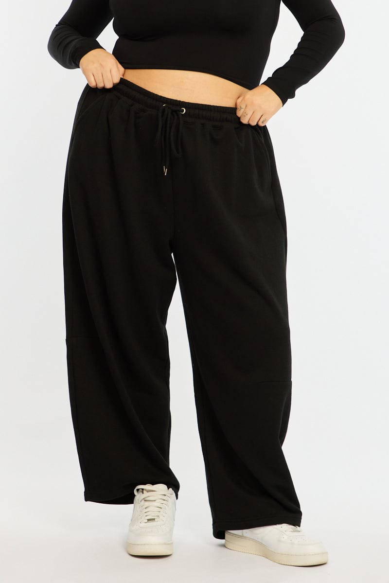 Black Track Pants Long for YouandAll Fashion