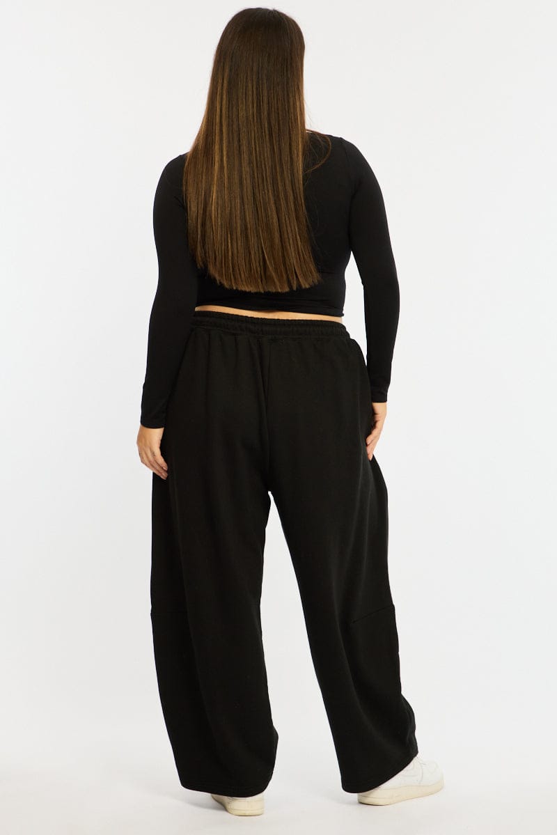 Black Track Pants Long for YouandAll Fashion