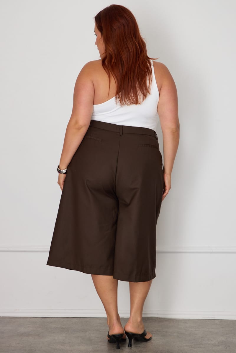 Brown Longline Shorts for YouandAll Fashion