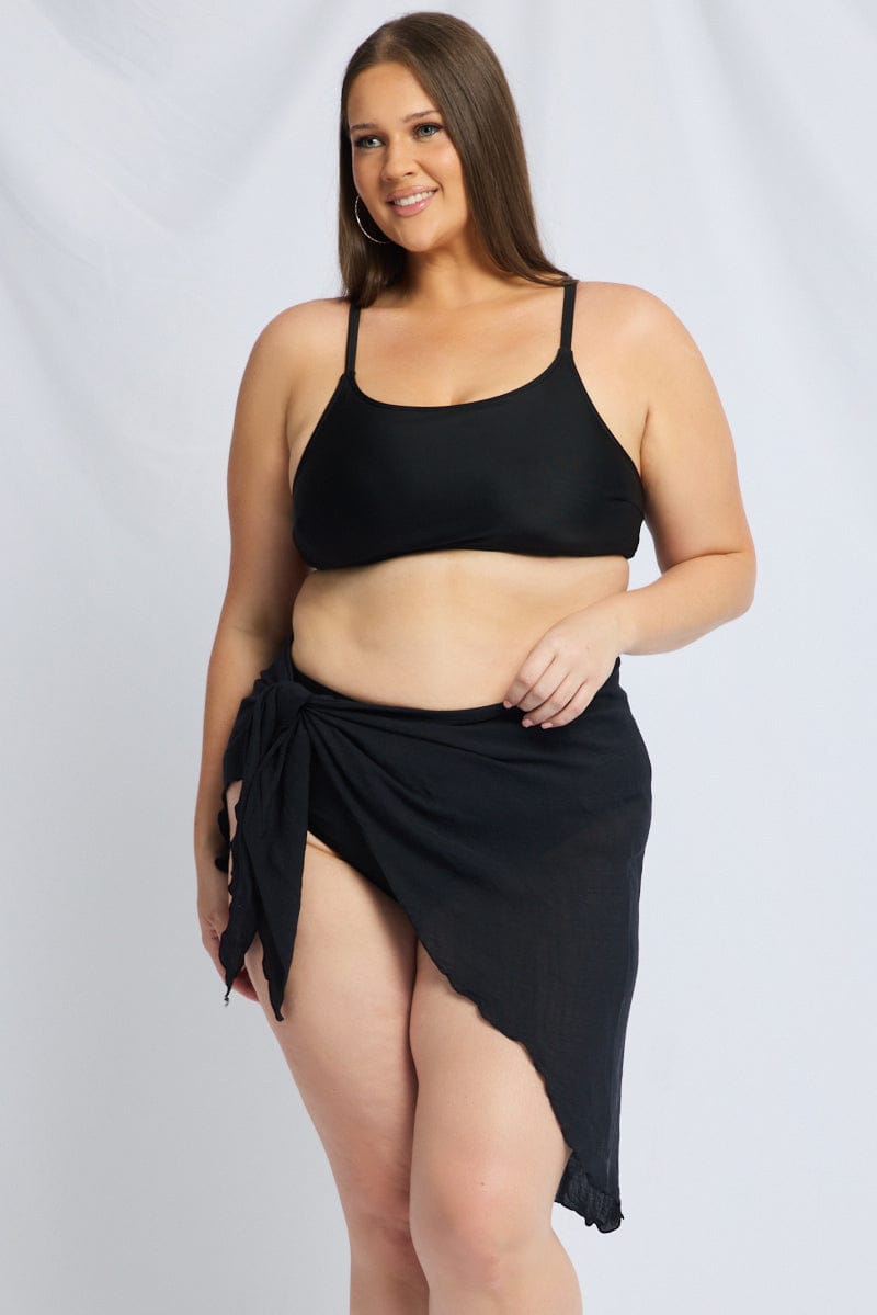 Black Beach Sarong for YouandAll Fashion