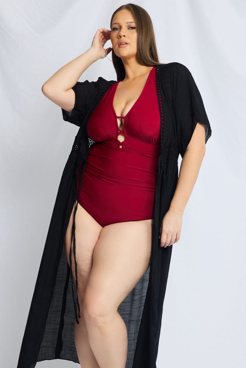 Black Beach Cover Up for YouandAll Fashion