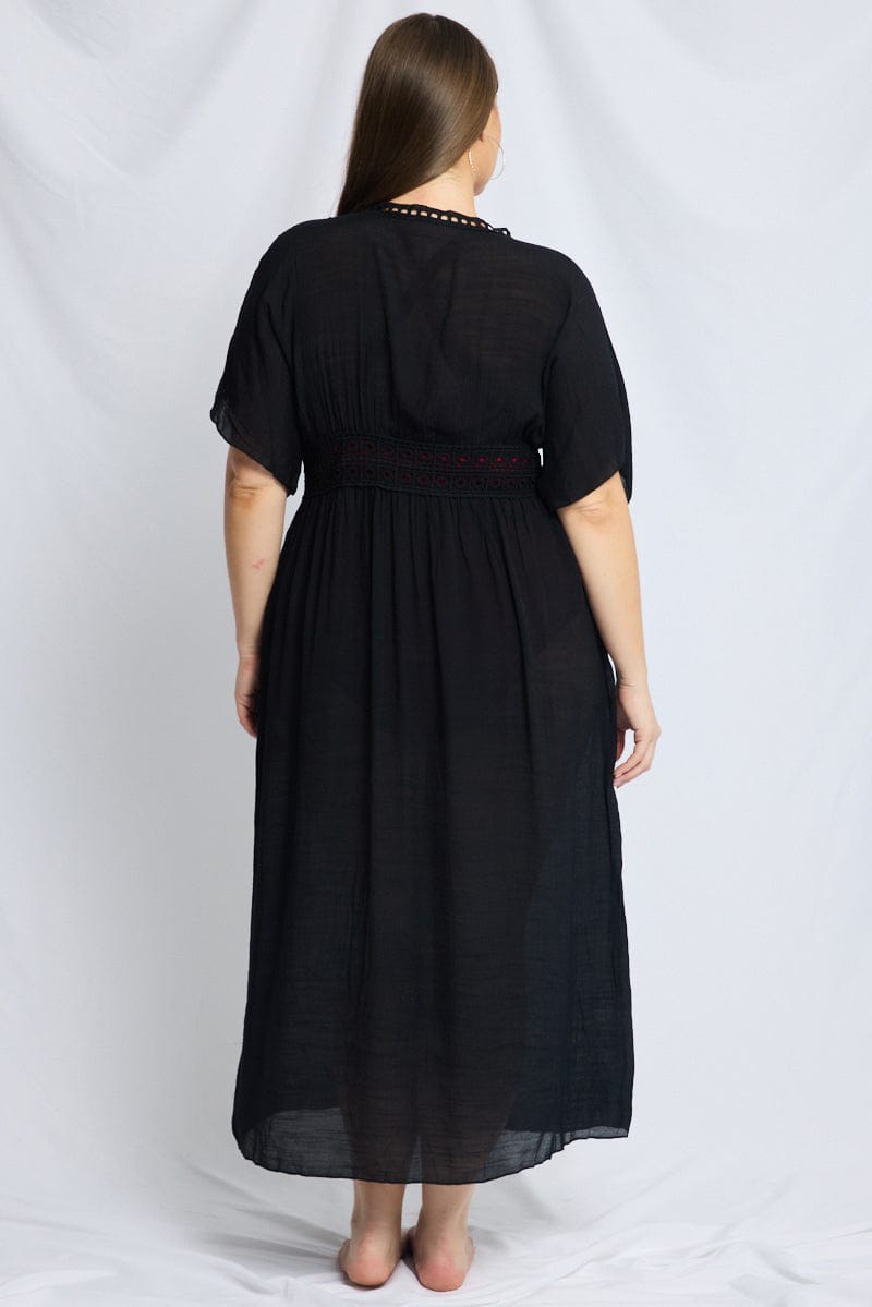 Black Beach Cover Up for YouandAll Fashion