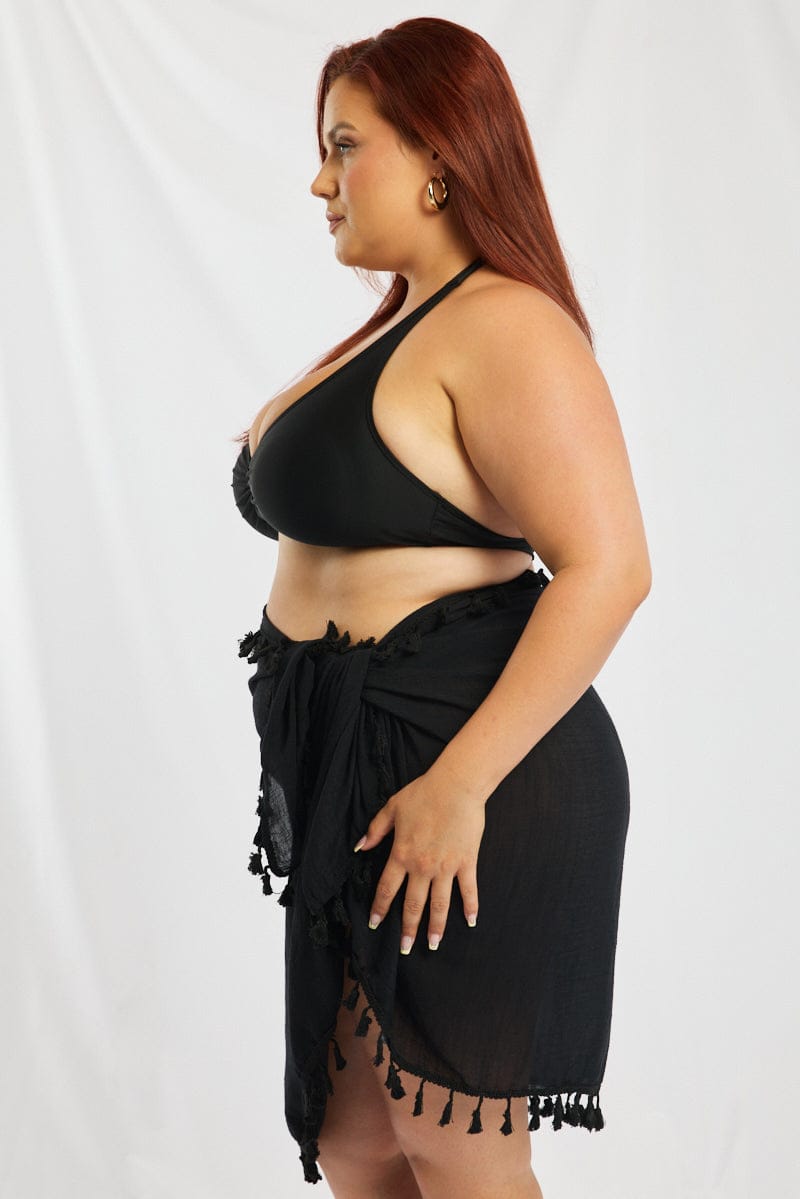 Black Beach Sarong for YouandAll Fashion