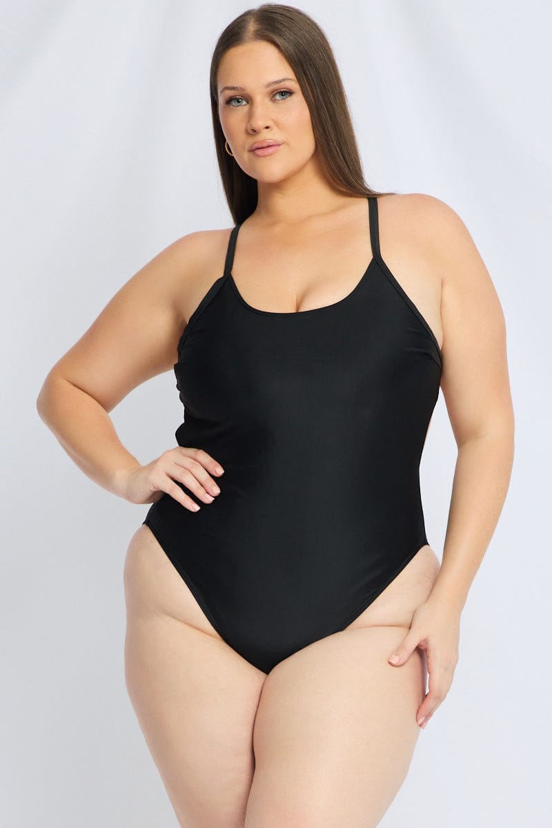 Black One Piece Swimsuit for YouandAll Fashion