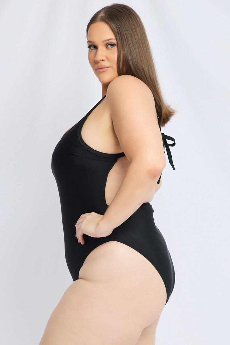 Black One Piece Swimsuit for YouandAll Fashion