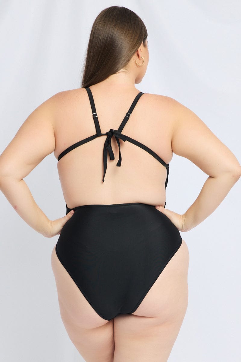 Black One Piece Swimsuit for YouandAll Fashion
