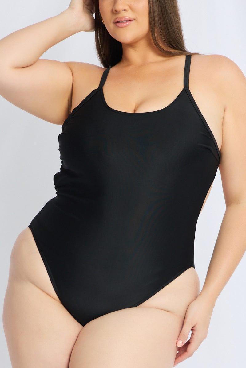 Black One Piece Swimsuit for YouandAll Fashion