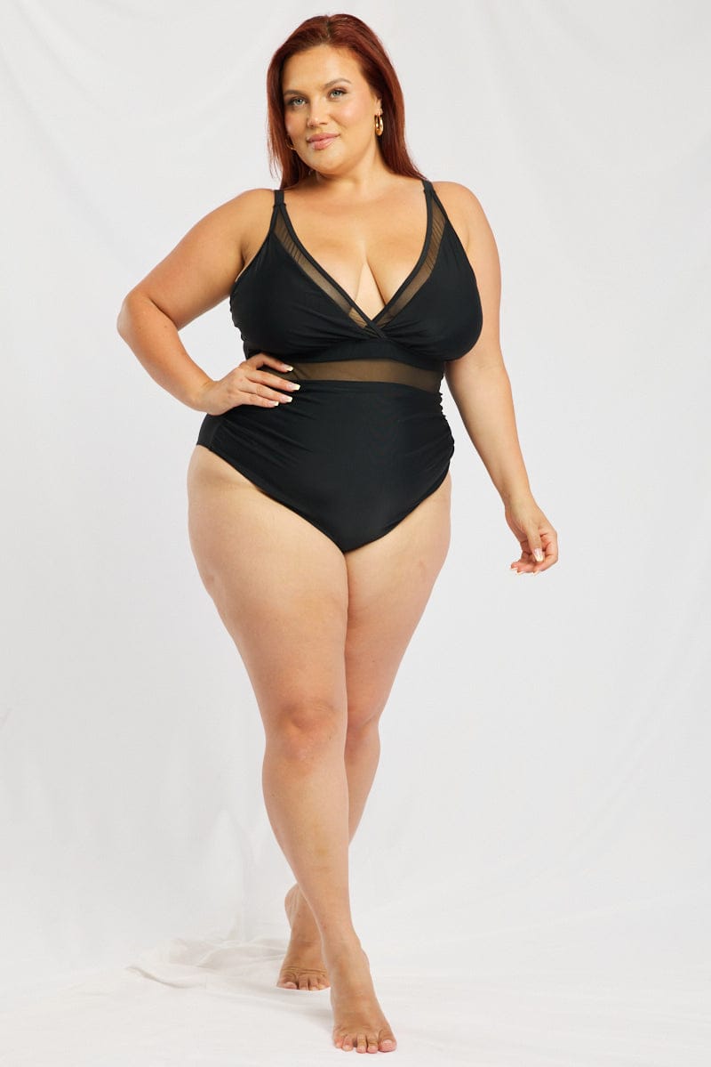 Black One Piece Swimsuit for YouandAll Fashion
