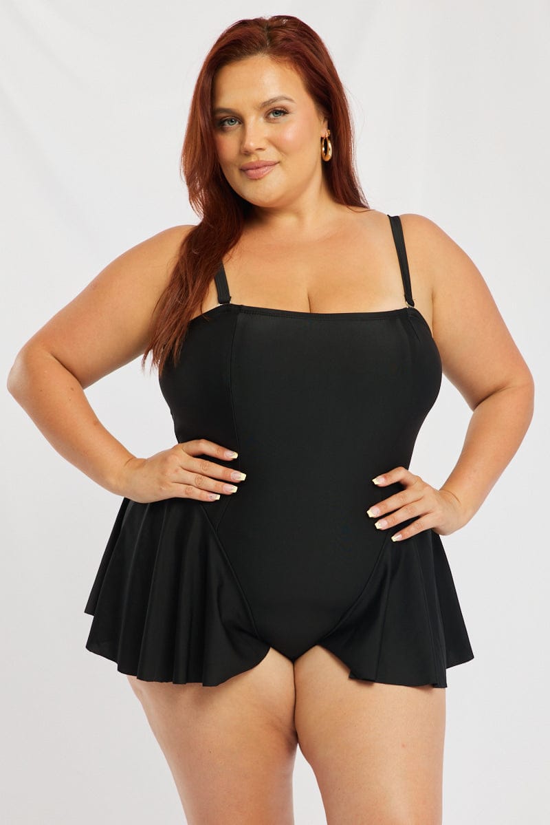 Black One Piece Swimsuit for YouandAll Fashion