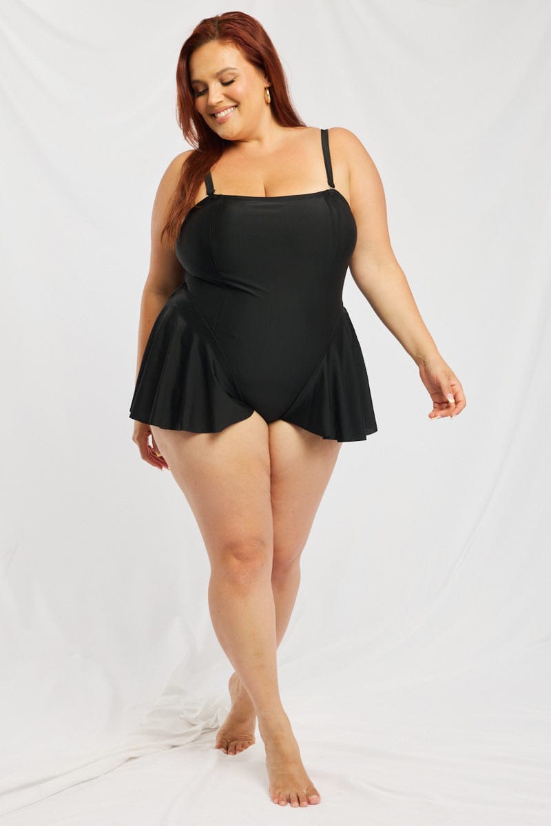 Black One Piece Swimsuit for YouandAll Fashion