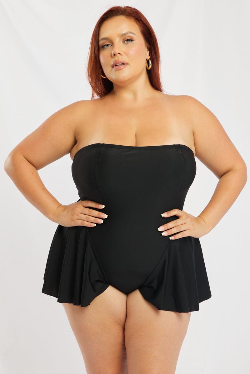 Black One Piece Swimsuit for YouandAll Fashion