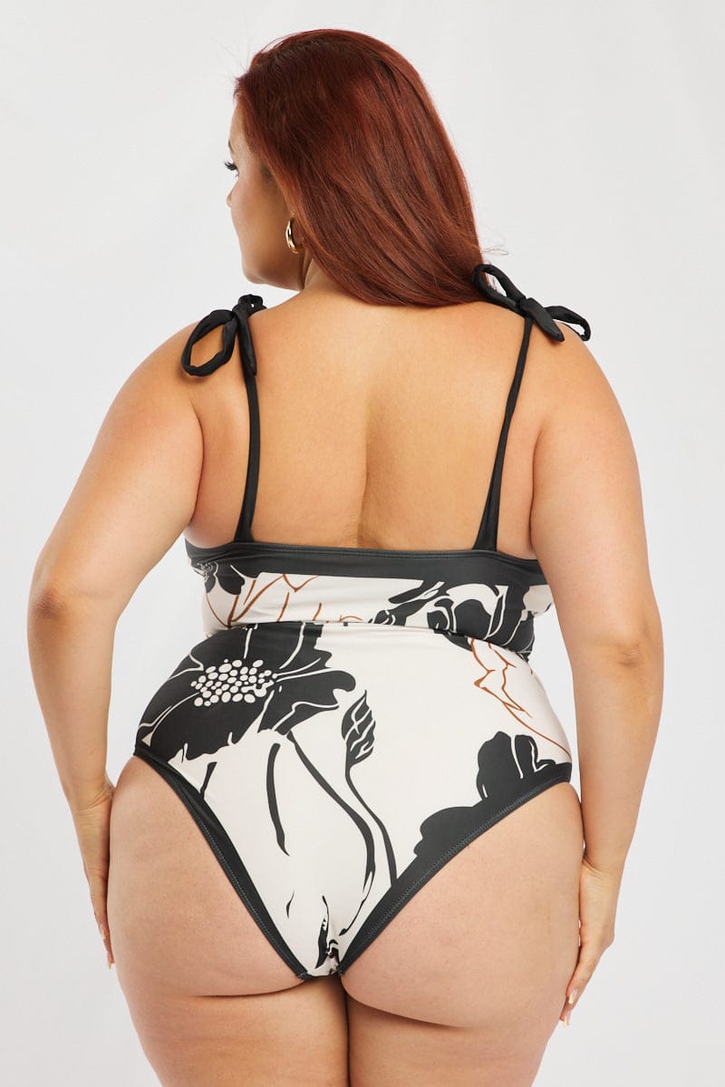 Multi Floral One Piece Swimsuit for YouandAll Fashion