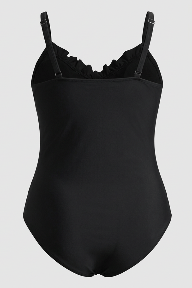 Black Ditsy One Piece Swimsuit for YouandAll Fashion