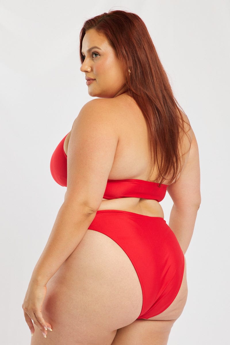 Red Ring Detail Bikini Set for YouandAll Fashion