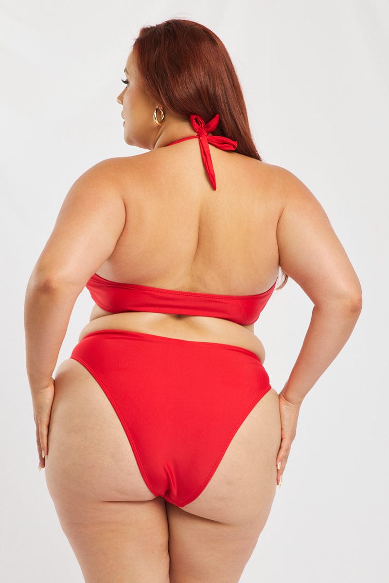 Red Ring Detail Bikini Set for YouandAll Fashion