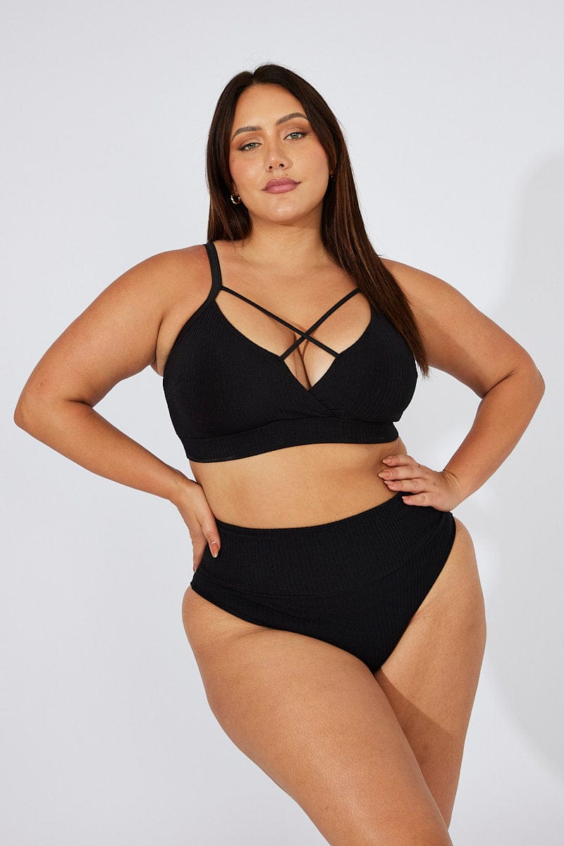 Black Strappy Bikini Set for YouandAll Fashion