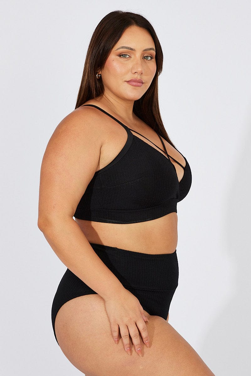 Black Strappy Bikini Set for YouandAll Fashion