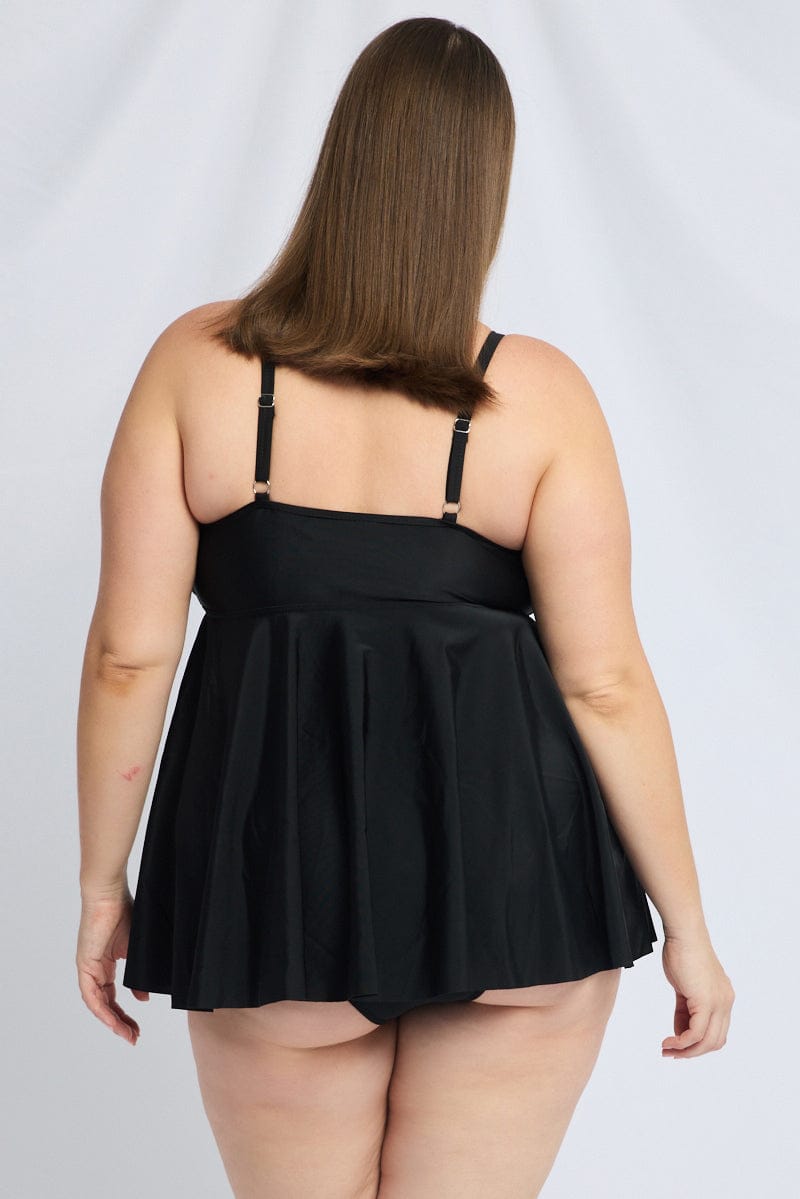Black Cut Out Bikini Set Dress And Shorts for YouandAll Fashion