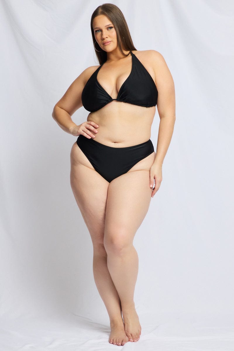 Black Tie Back Bikini Set for YouandAll Fashion