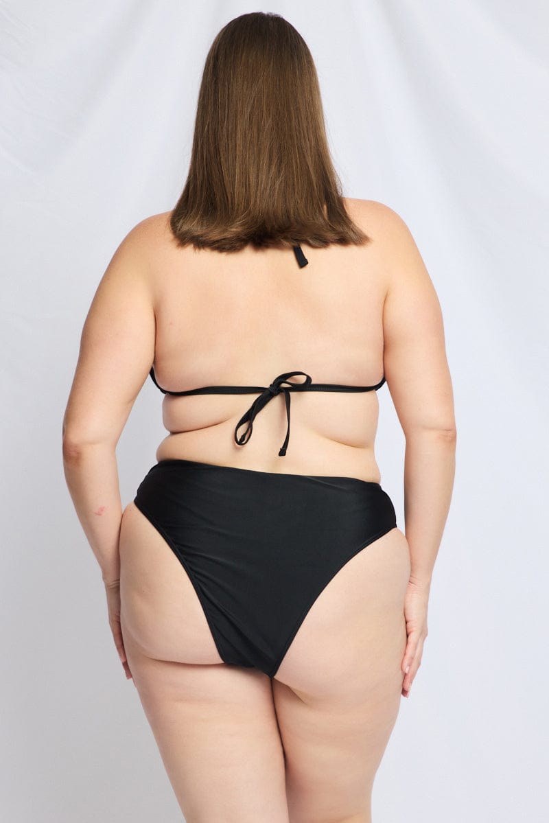 Black Tie Back Bikini Set for YouandAll Fashion