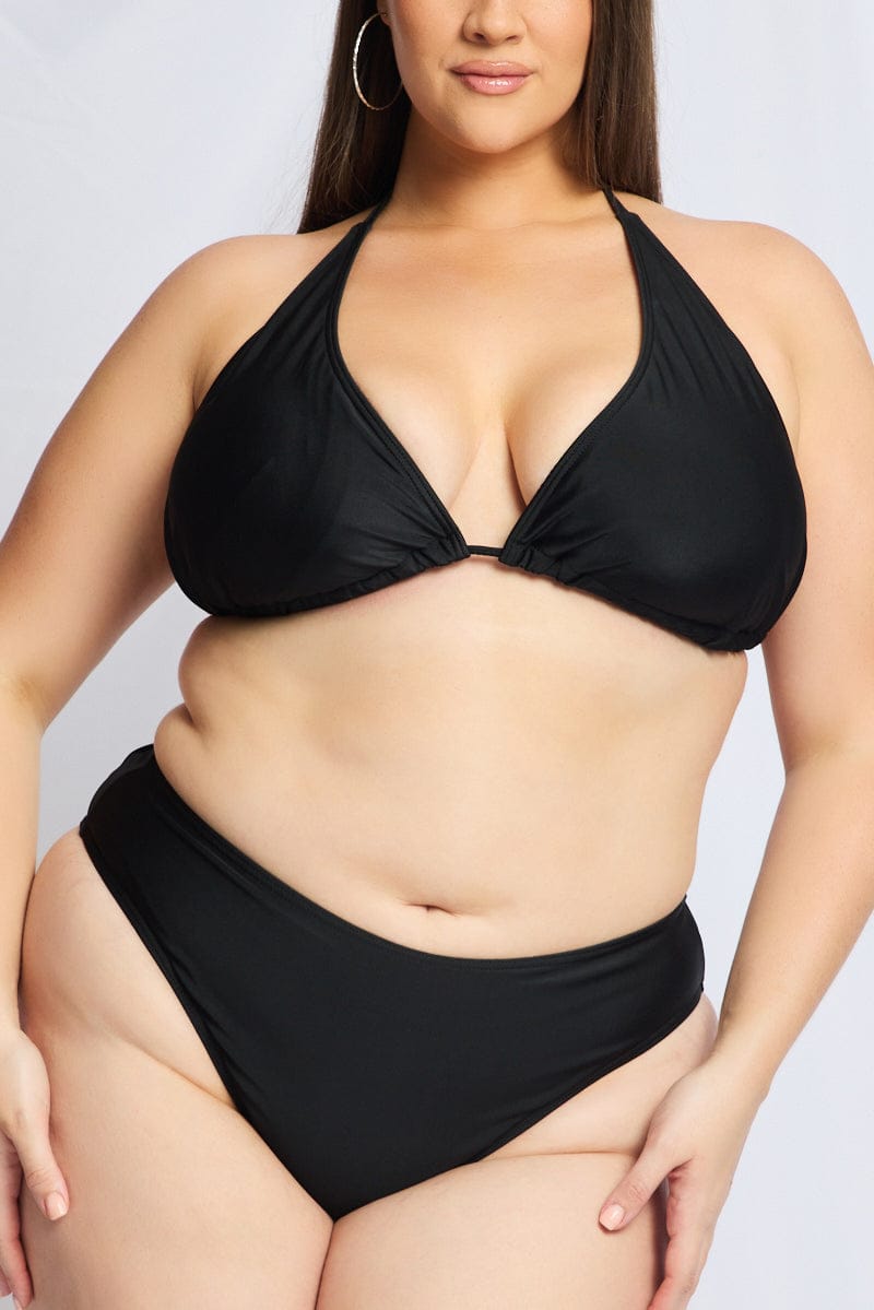 Black Tie Back Bikini Set for YouandAll Fashion