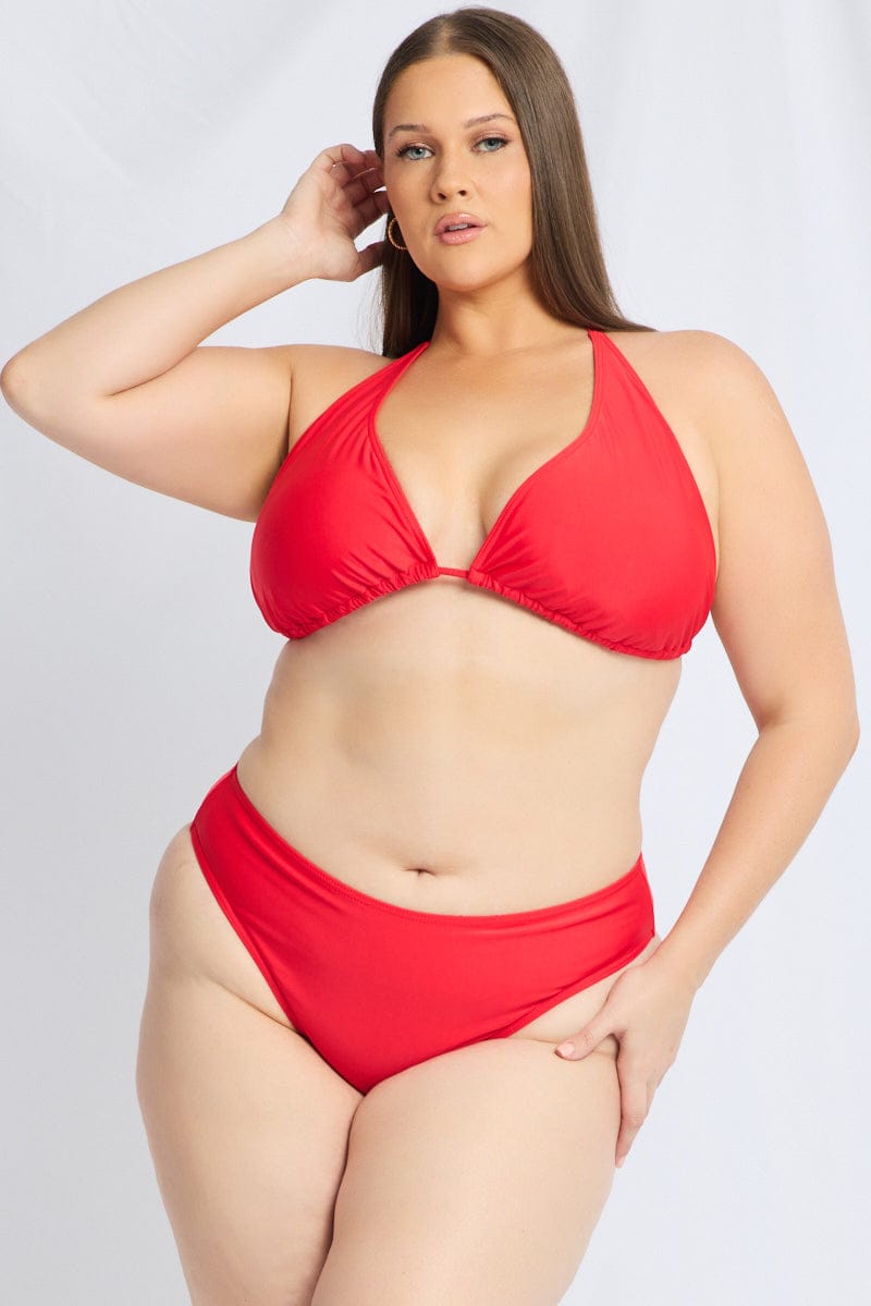 Red Tie Back Bikini Set for YouandAll Fashion