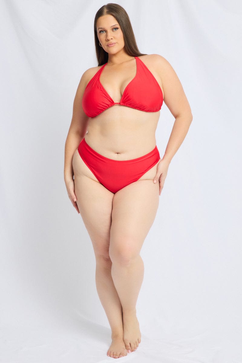 Red Tie Back Bikini Set for YouandAll Fashion