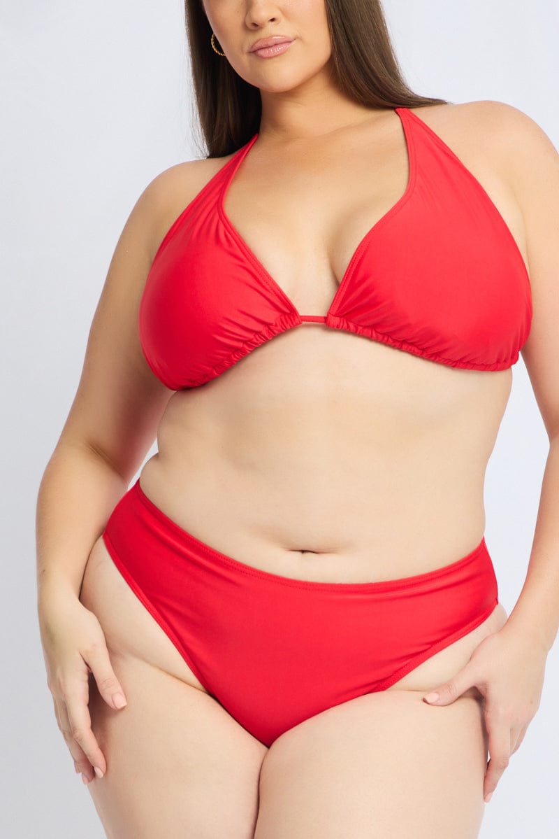 Red Tie Back Bikini Set for YouandAll Fashion