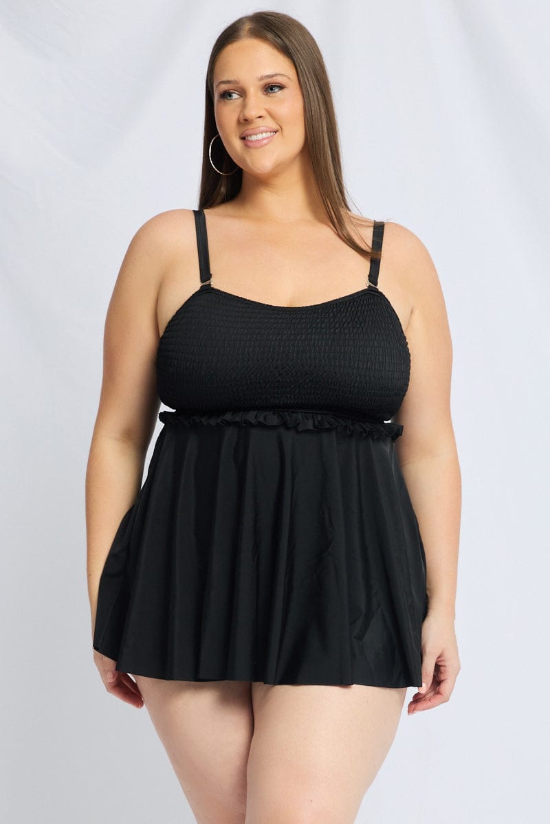 Black Bikini Set Dress And Shorts for YouandAll Fashion