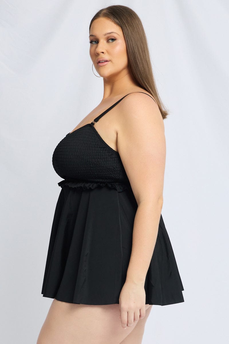 Black Bikini Set Dress And Shorts for YouandAll Fashion