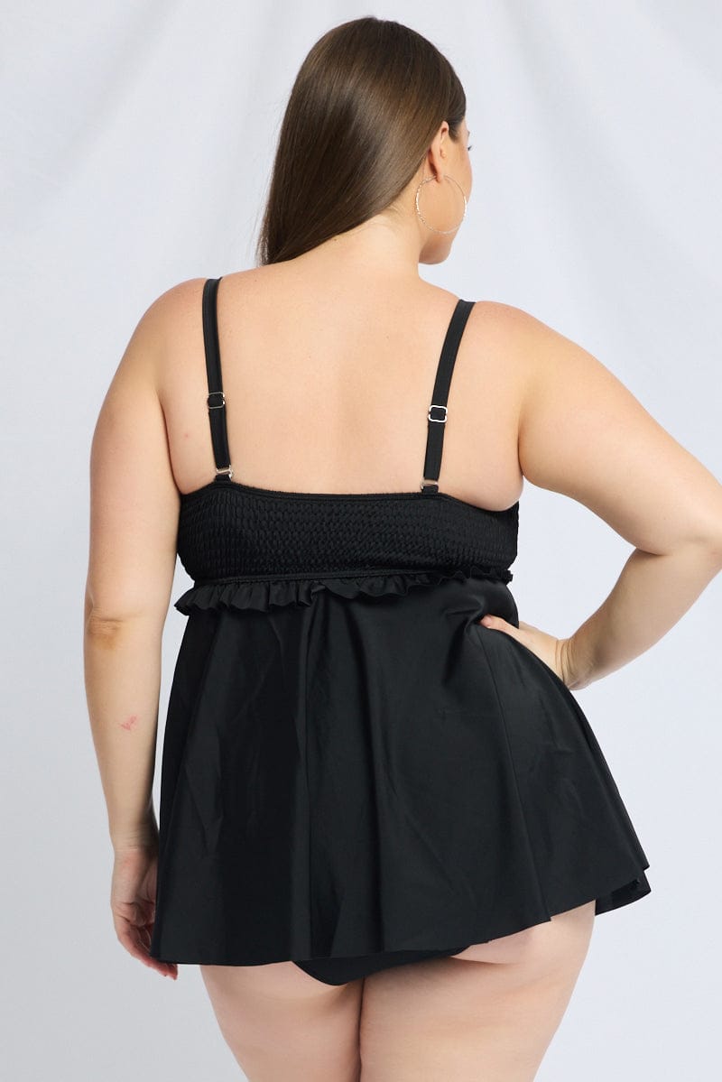 Black Bikini Set Dress And Shorts for YouandAll Fashion