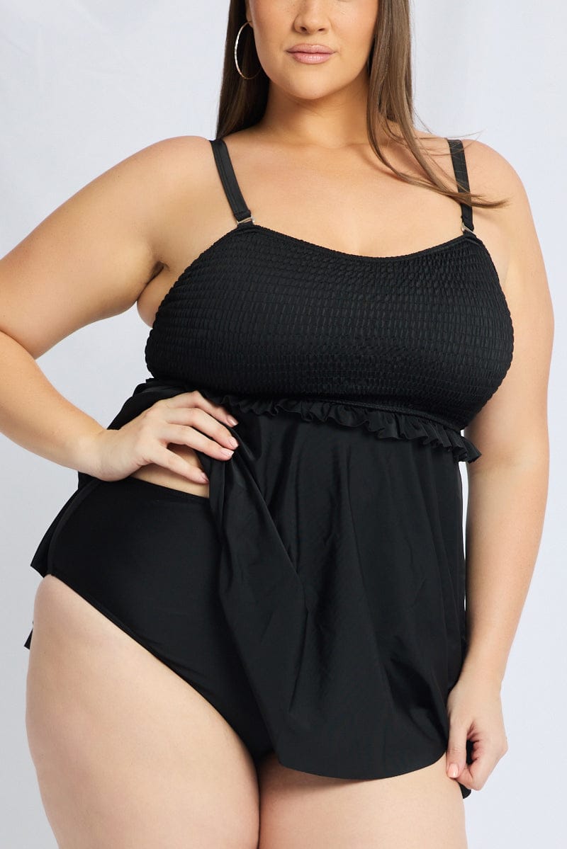 Black Bikini Set Dress And Shorts for YouandAll Fashion